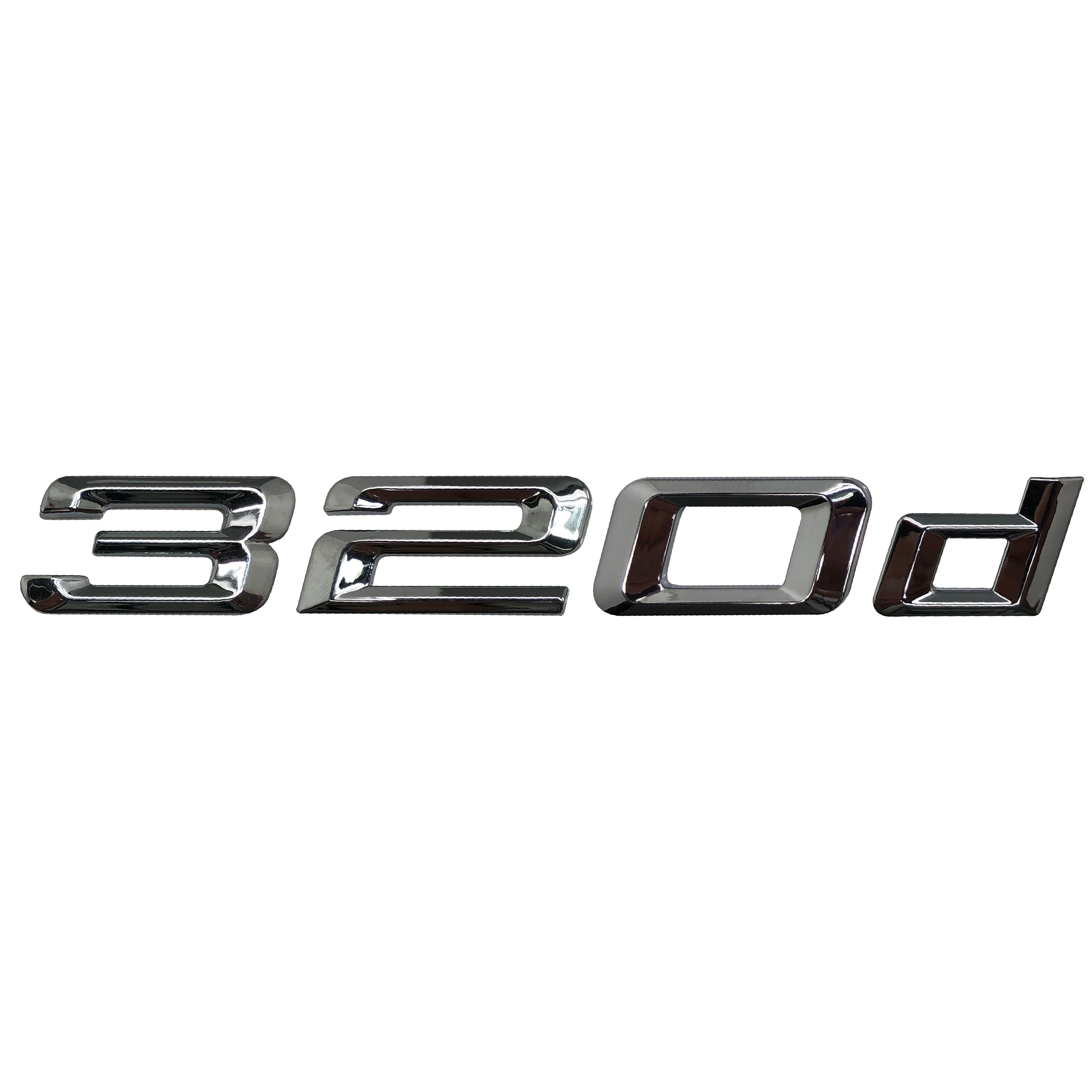 Silver Chrome BMW 320d Rear Boot Badge Emblem Number Letter For 3 Series E93 F30 F31 F34 G20